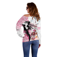 Kentucky Horse Racing Off Shoulder Sweater Derby Day - Pink Out Party