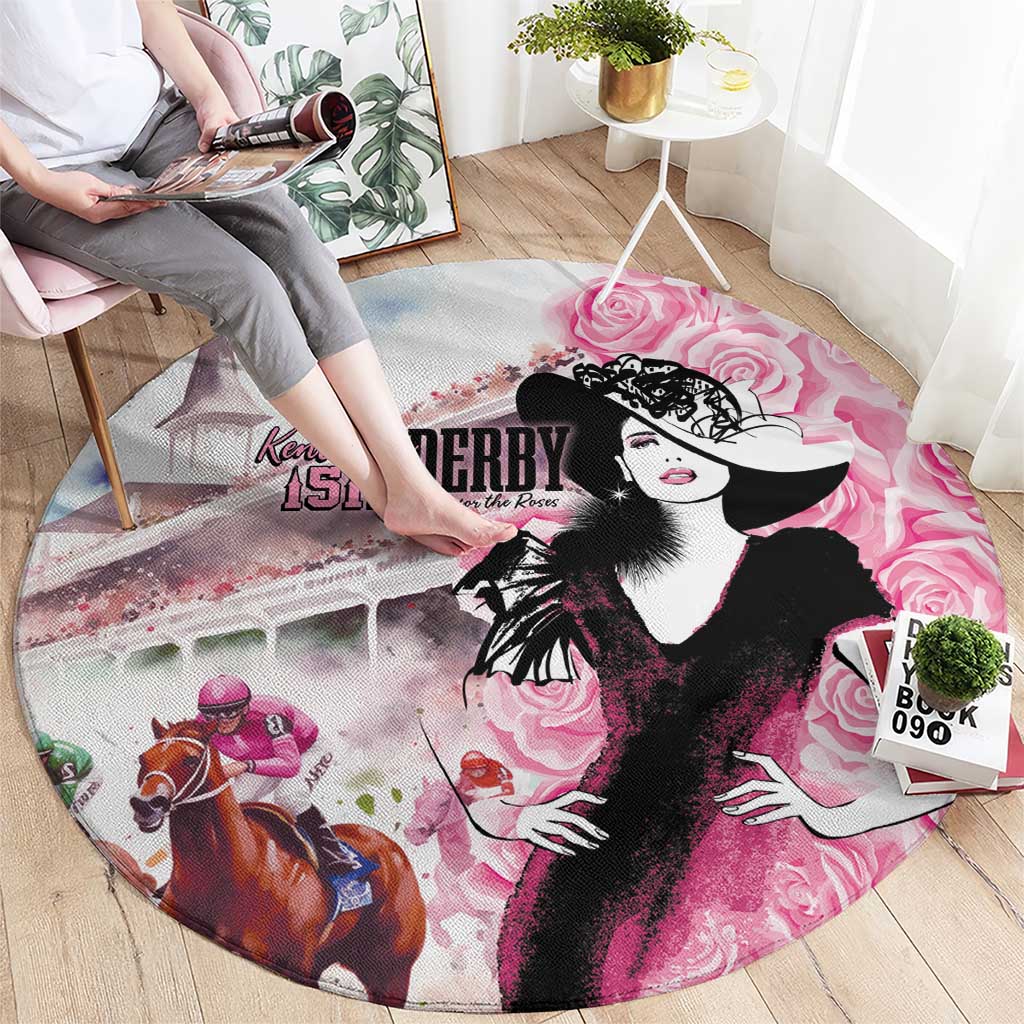 Kentucky Horse Racing Round Carpet Derby Day - Pink Out Party