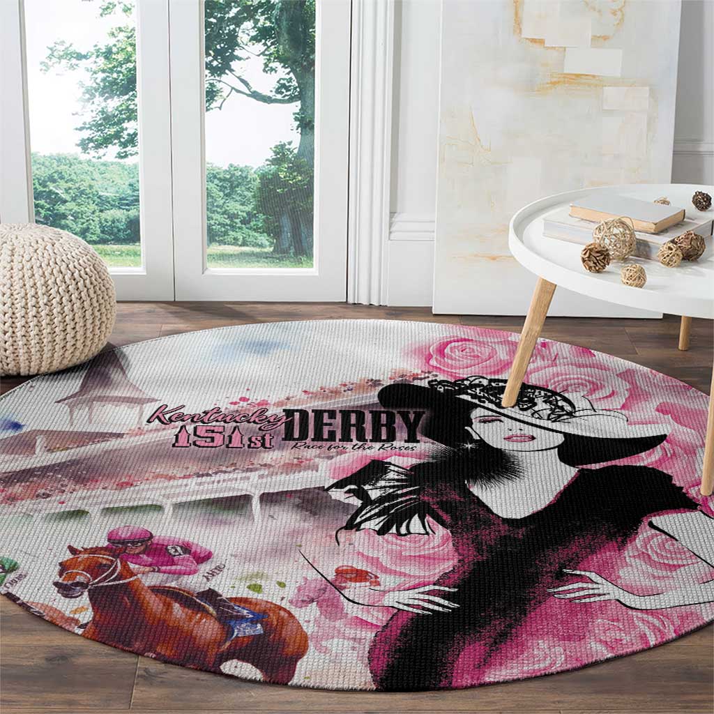 Kentucky Horse Racing Round Carpet Derby Day - Pink Out Party