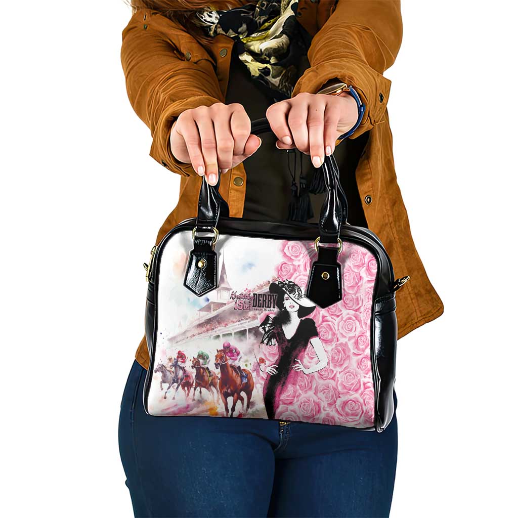 Kentucky Horse Racing Shoulder Handbag Derby Day - Pink Out Party