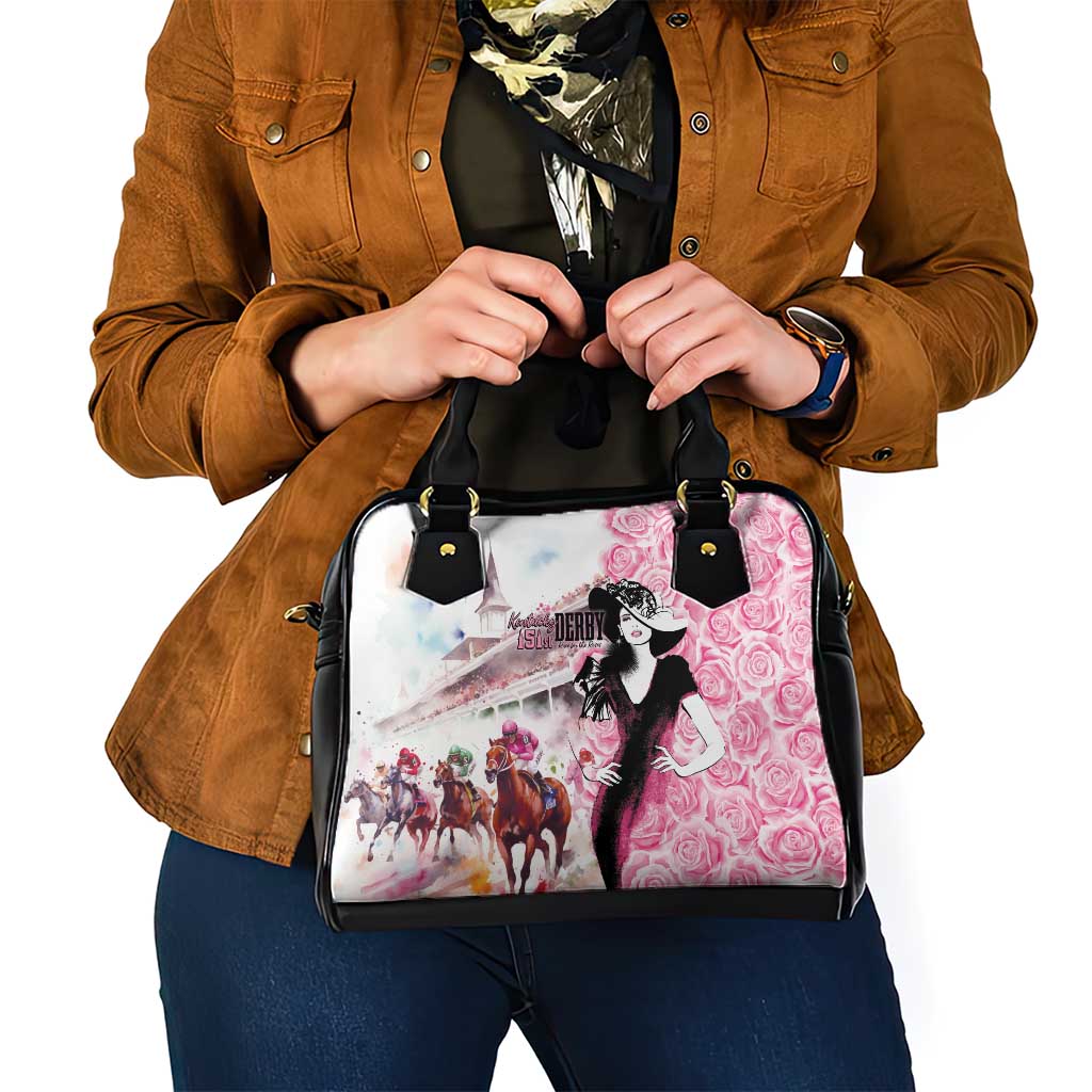 Kentucky Horse Racing Shoulder Handbag Derby Day - Pink Out Party