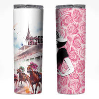 Kentucky Horse Racing Skinny Tumbler Derby Day - Pink Out Party