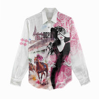 Kentucky Horse Racing Women Casual Shirt Derby Day - Pink Out Party