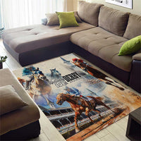 Kentucky Horse Racing Area Rug For The Roses