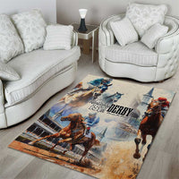 Kentucky Horse Racing Area Rug For The Roses