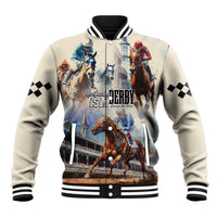 Kentucky Horse Racing Baseball Jacket For The Roses