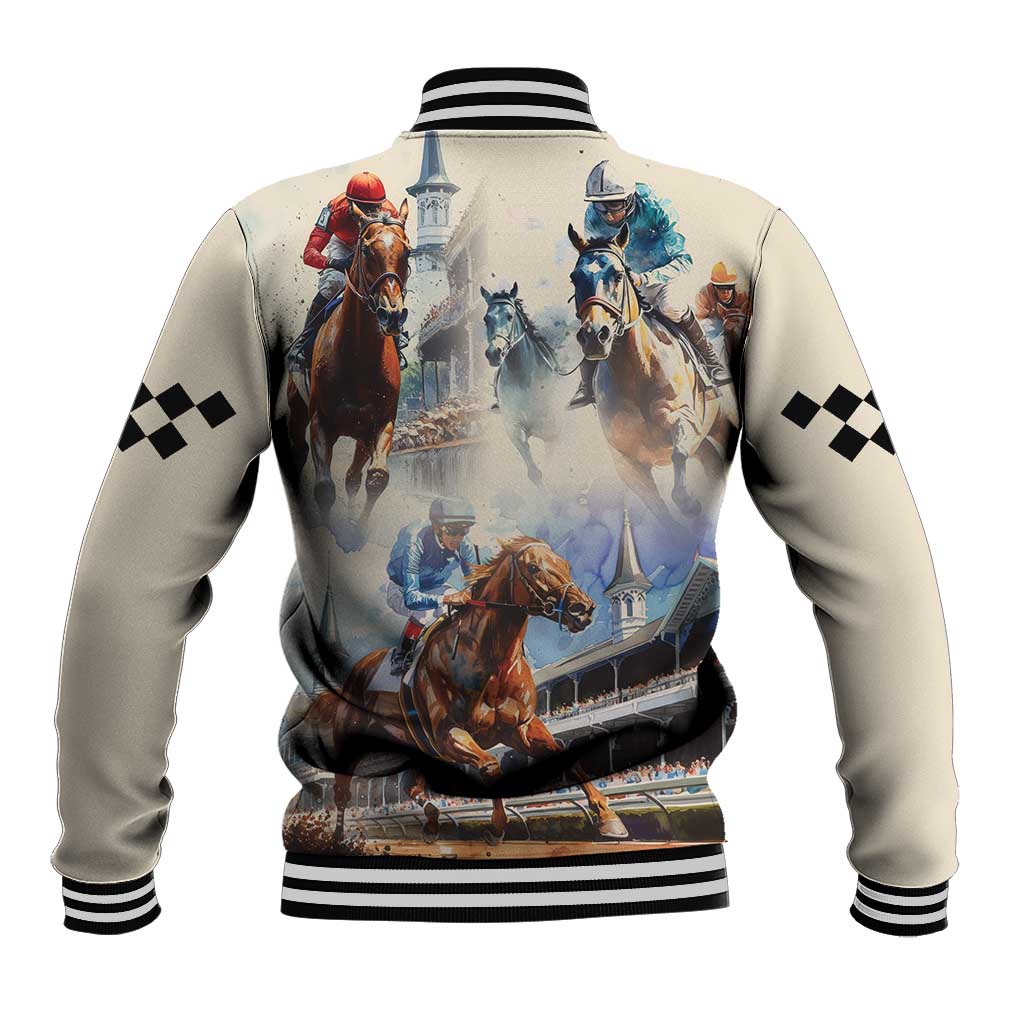 Kentucky Horse Racing Baseball Jacket For The Roses