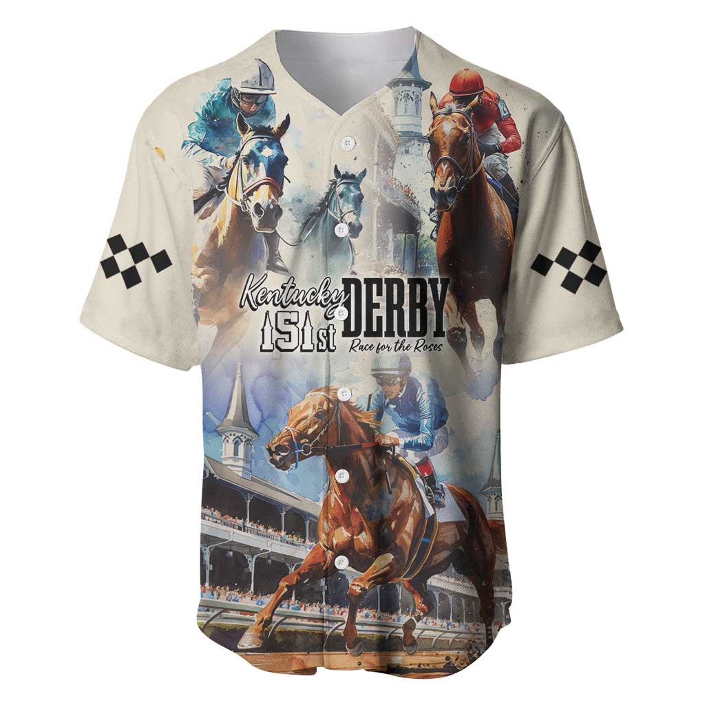 Kentucky Horse Racing Baseball Jersey For The Roses
