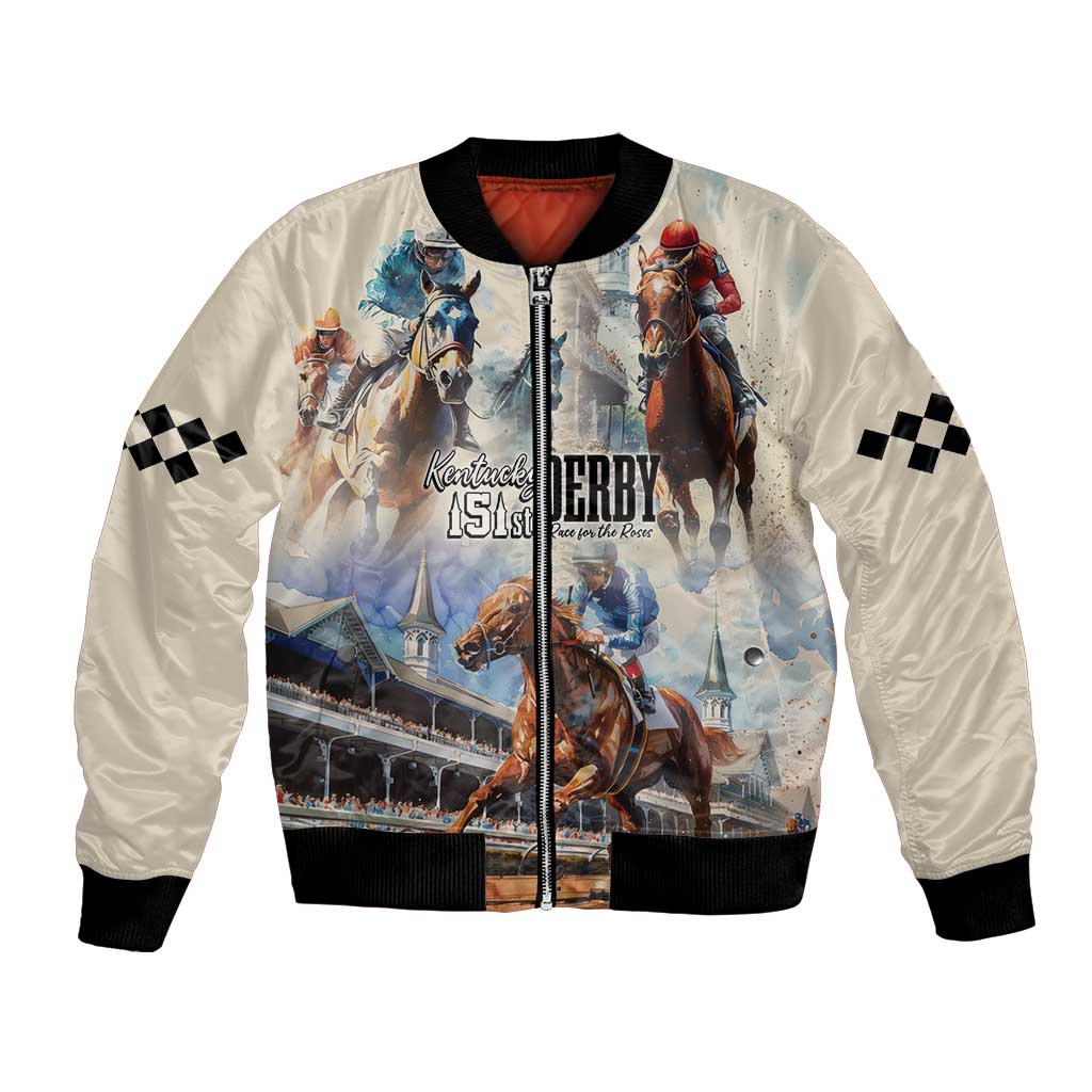 Kentucky Horse Racing Bomber Jacket For The Roses