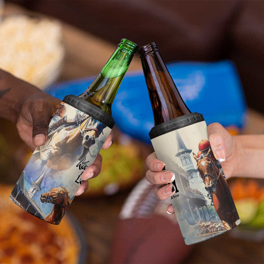 Kentucky Horse Racing 4 in 1 Can Cooler Tumbler For The Roses