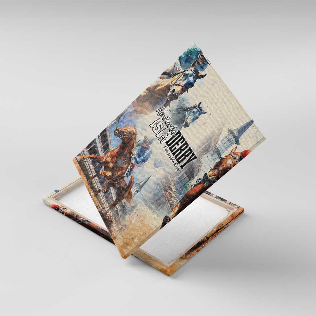 Kentucky Horse Racing Canvas Wall Art For The Roses