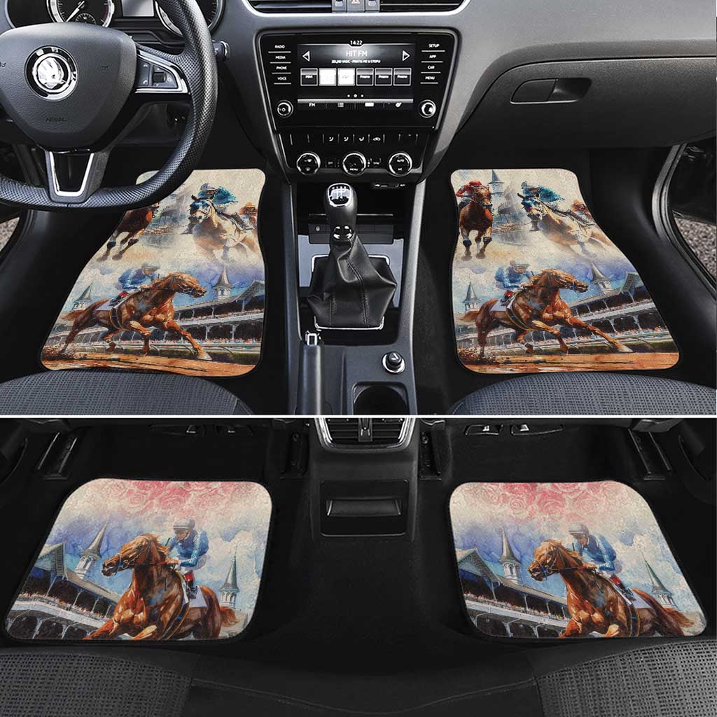 Kentucky Horse Racing Car Mats For The Roses