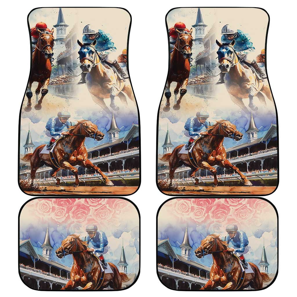 Kentucky Horse Racing Car Mats For The Roses