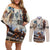Kentucky Horse Racing Couples Matching Off Shoulder Short Dress and Long Sleeve Button Shirt For The Roses