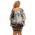 Kentucky Horse Racing Family Matching Off Shoulder Short Dress and Hawaiian Shirt For The Roses