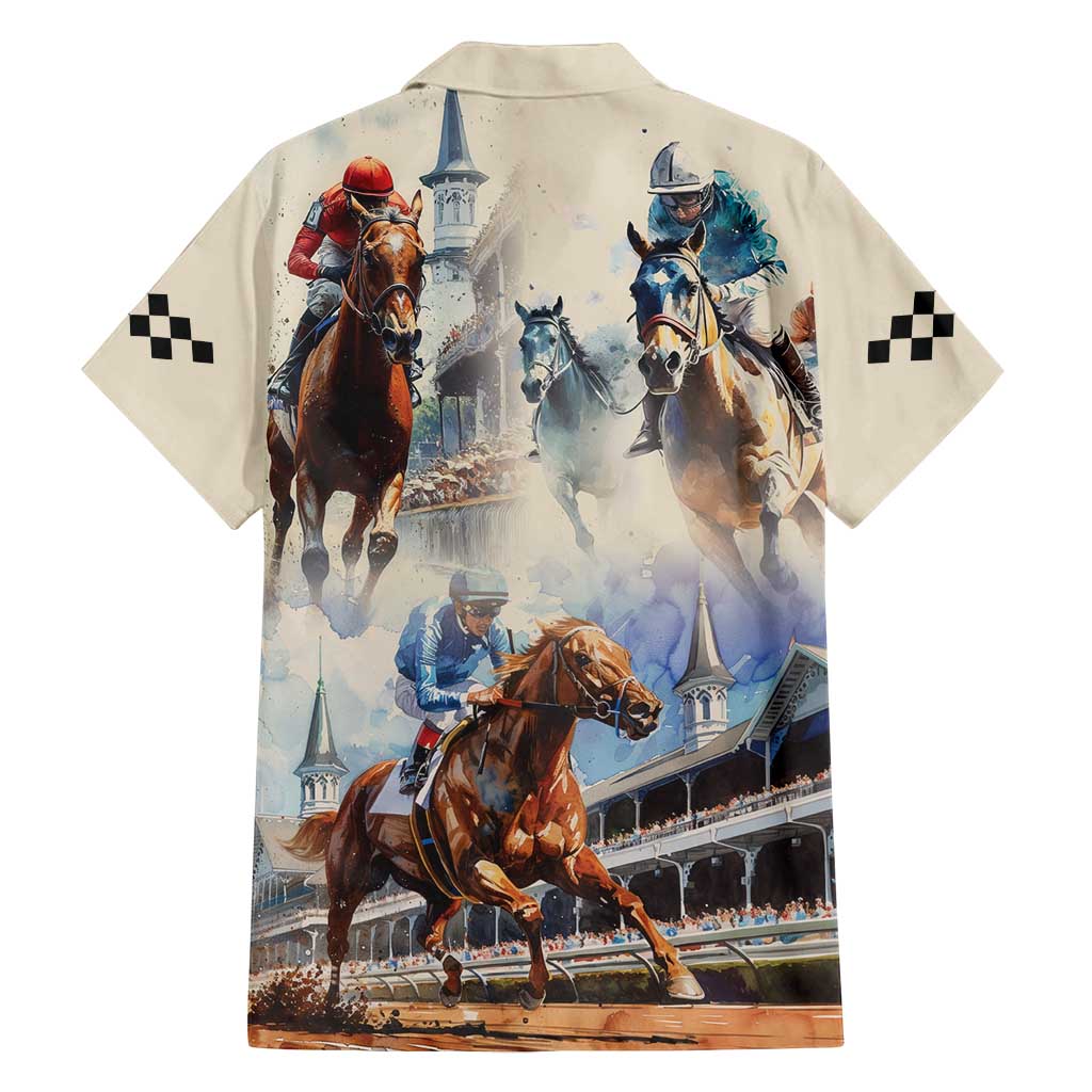 Kentucky Horse Racing Family Matching Summer Maxi Dress and Hawaiian Shirt For The Roses