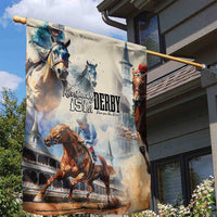 Kentucky Horse Racing Garden Flag For The Roses