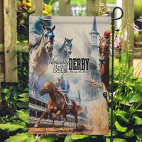 Kentucky Horse Racing Garden Flag For The Roses