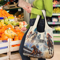Kentucky Horse Racing Grocery Bag For The Roses