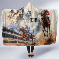Kentucky Horse Racing Hooded Blanket For The Roses