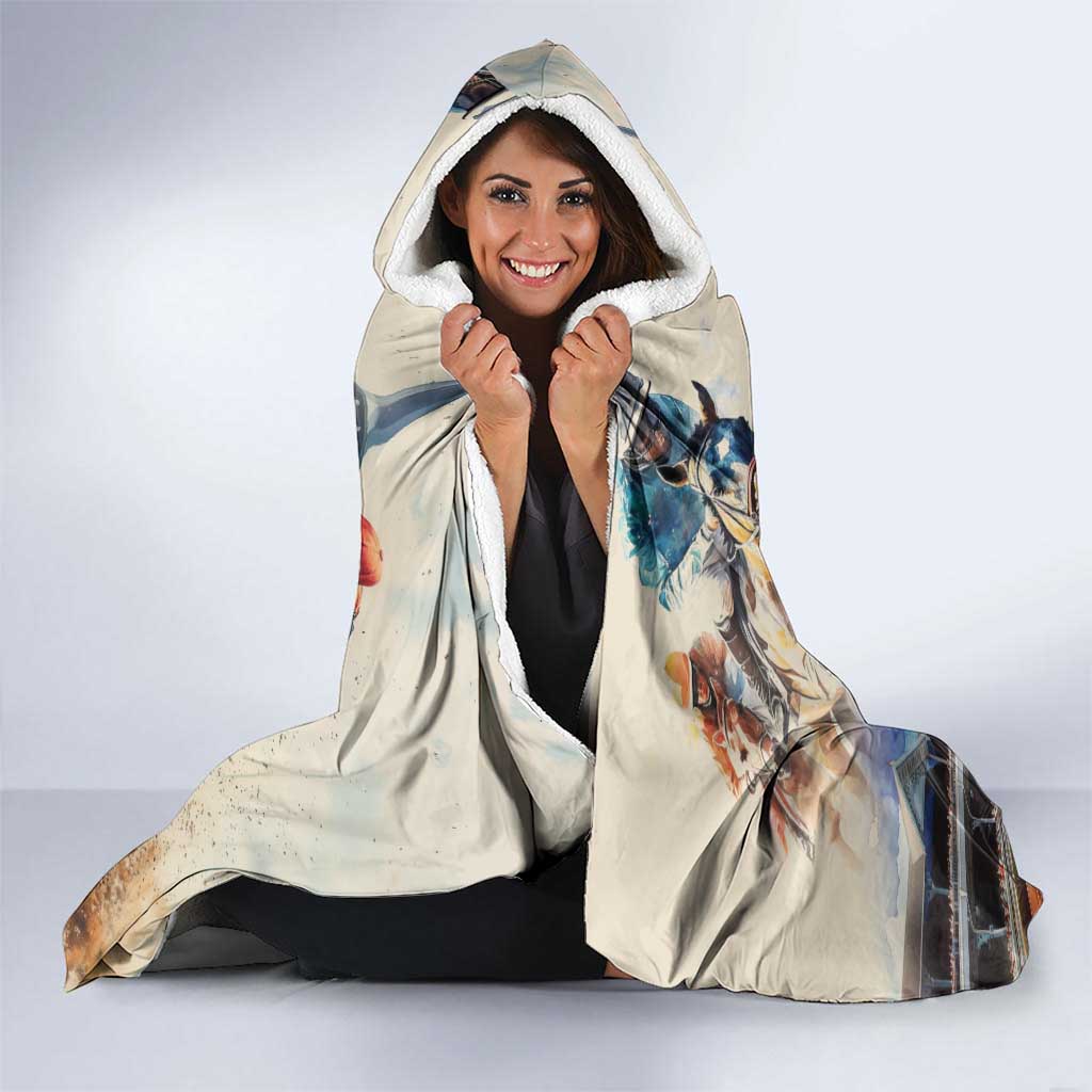Kentucky Horse Racing Hooded Blanket For The Roses