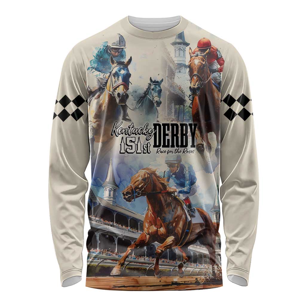 Kentucky Horse Racing Long Sleeve Shirt For The Roses