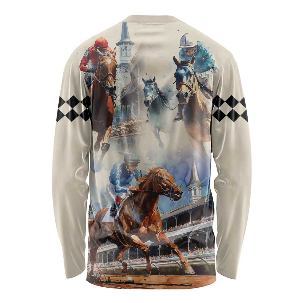 Kentucky Horse Racing Long Sleeve Shirt For The Roses