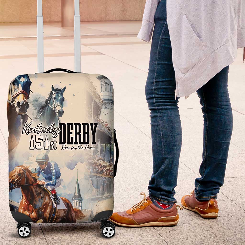 Kentucky Horse Racing Luggage Cover For The Roses
