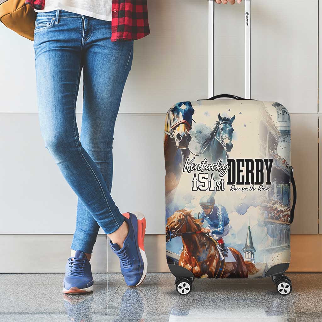 Kentucky Horse Racing Luggage Cover For The Roses