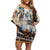 Kentucky Horse Racing Off Shoulder Short Dress For The Roses