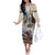 Kentucky Horse Racing Off The Shoulder Long Sleeve Dress For The Roses