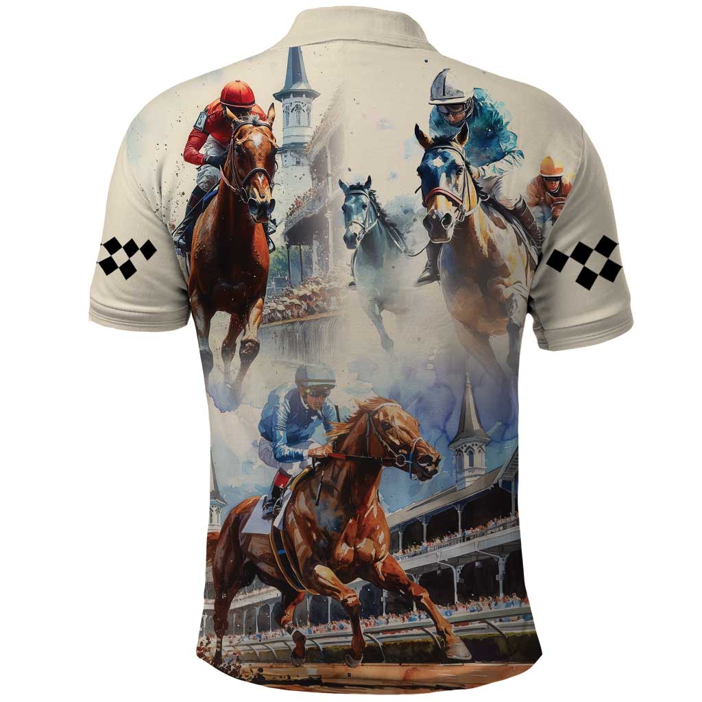 Kentucky Horse Racing Polo Shirt For The Roses