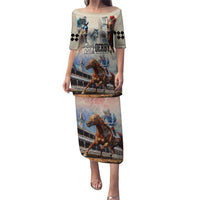 Kentucky Horse Racing Puletasi For The Roses