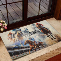 Kentucky Horse Racing Rubber Doormat For The Roses