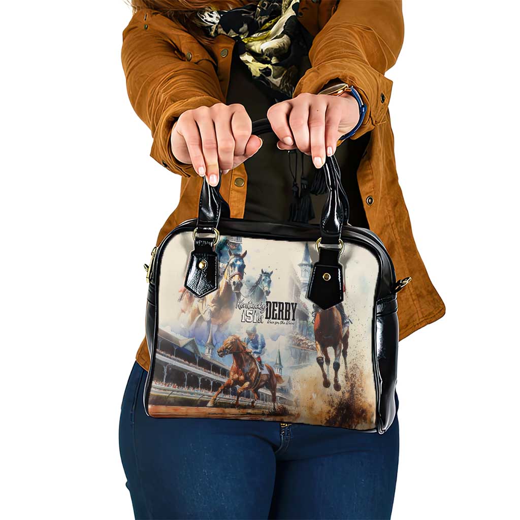 Kentucky Horse Racing Shoulder Handbag For The Roses