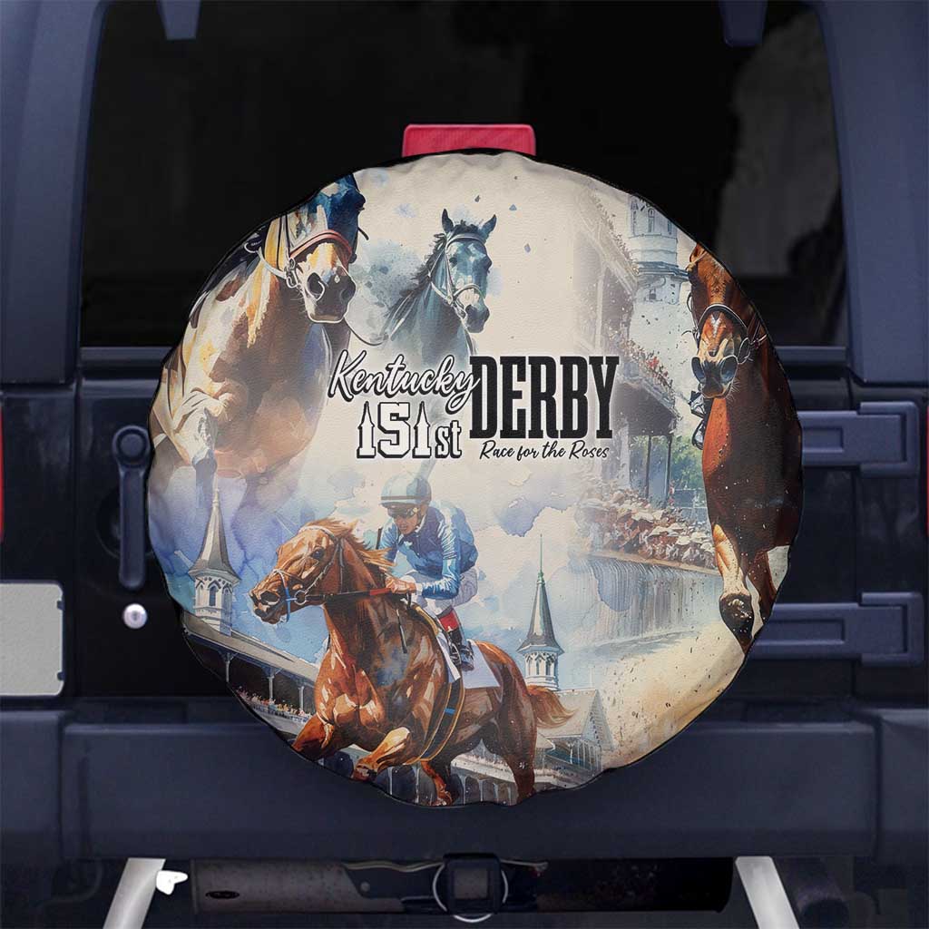 Kentucky Horse Racing Spare Tire Cover For The Roses