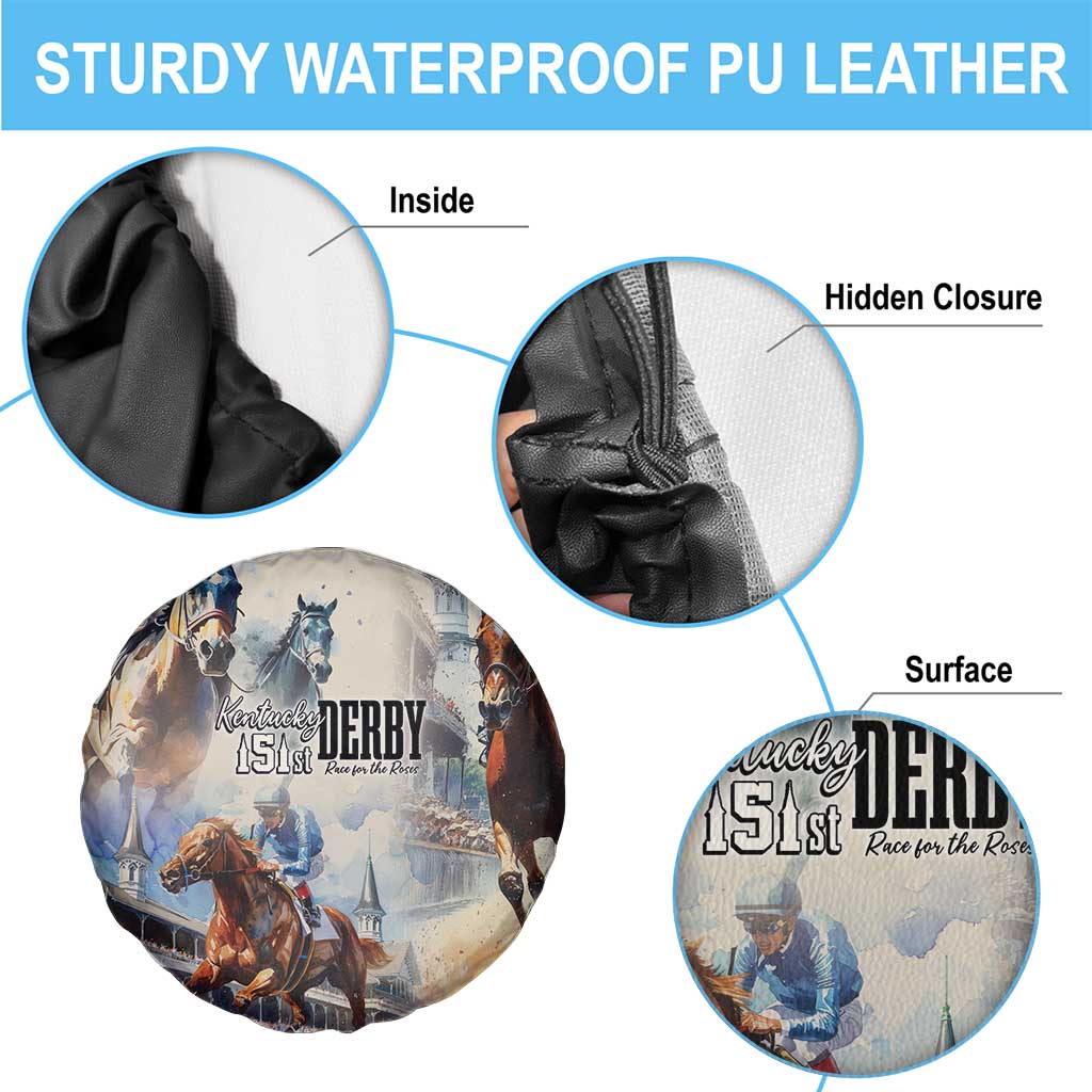 Kentucky Horse Racing Spare Tire Cover For The Roses