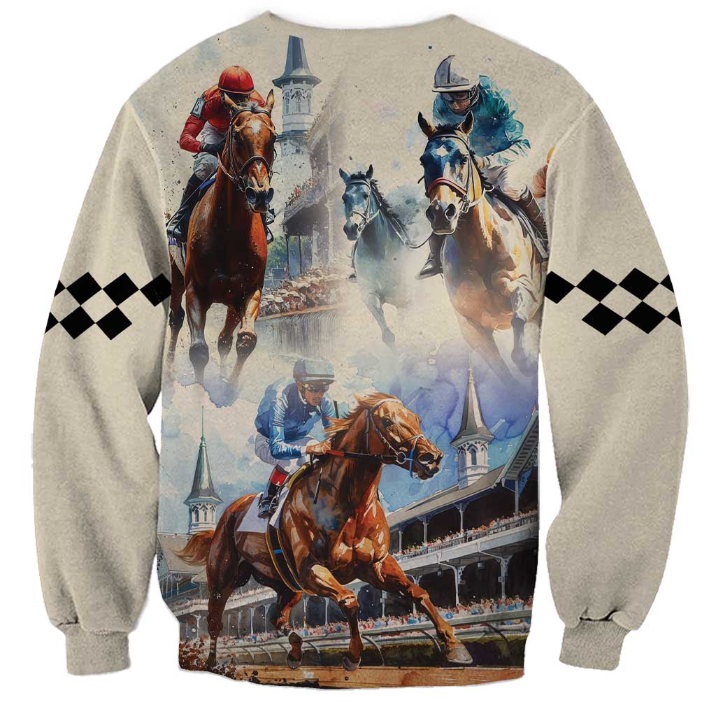 Kentucky Horse Racing Sweatshirt For The Roses