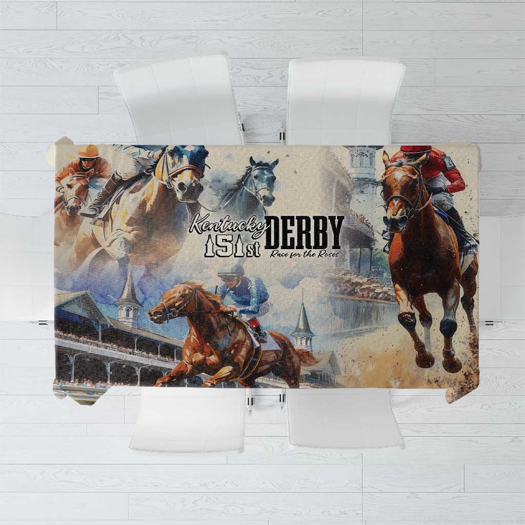 Kentucky Horse Racing Tablecloth For The Roses