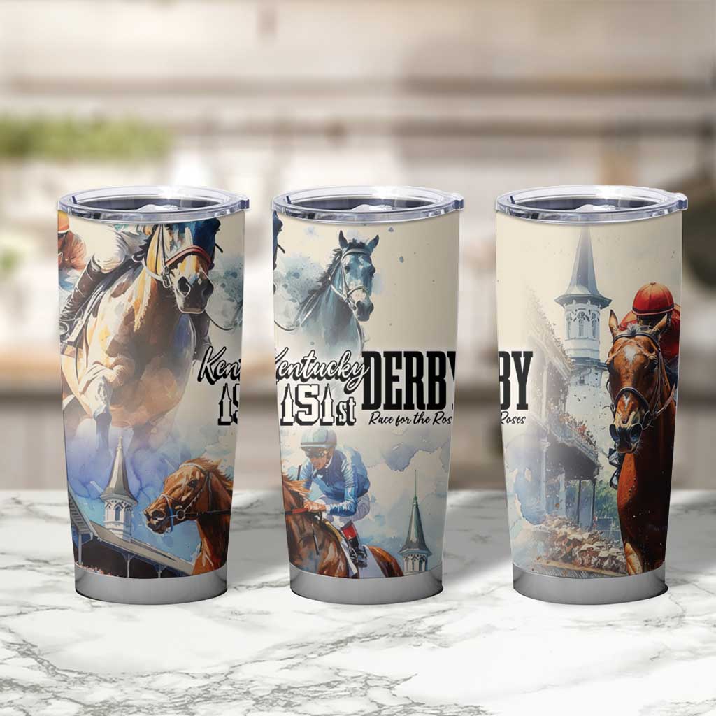 Kentucky Horse Racing Tumbler Cup For The Roses