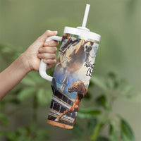 Kentucky Horse Racing Tumbler With Handle For The Roses