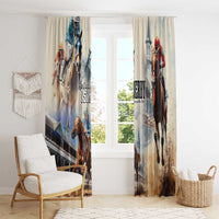 Kentucky Horse Racing Window Curtain For The Roses