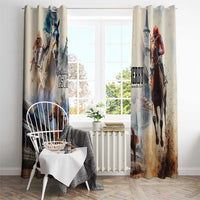 Kentucky Horse Racing Window Curtain For The Roses