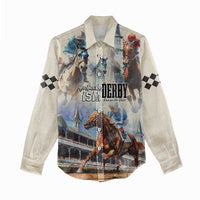 Kentucky Horse Racing Women Casual Shirt For The Roses