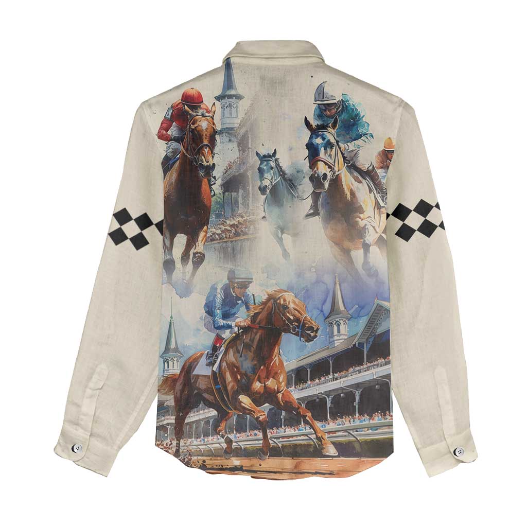 Kentucky Horse Racing Women Casual Shirt For The Roses