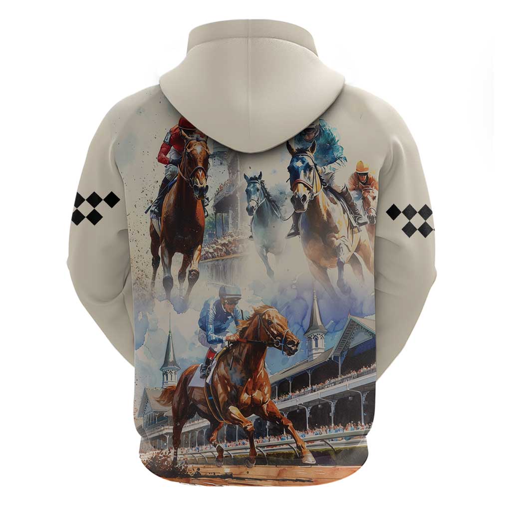 Kentucky Horse Racing Zip Hoodie For The Roses