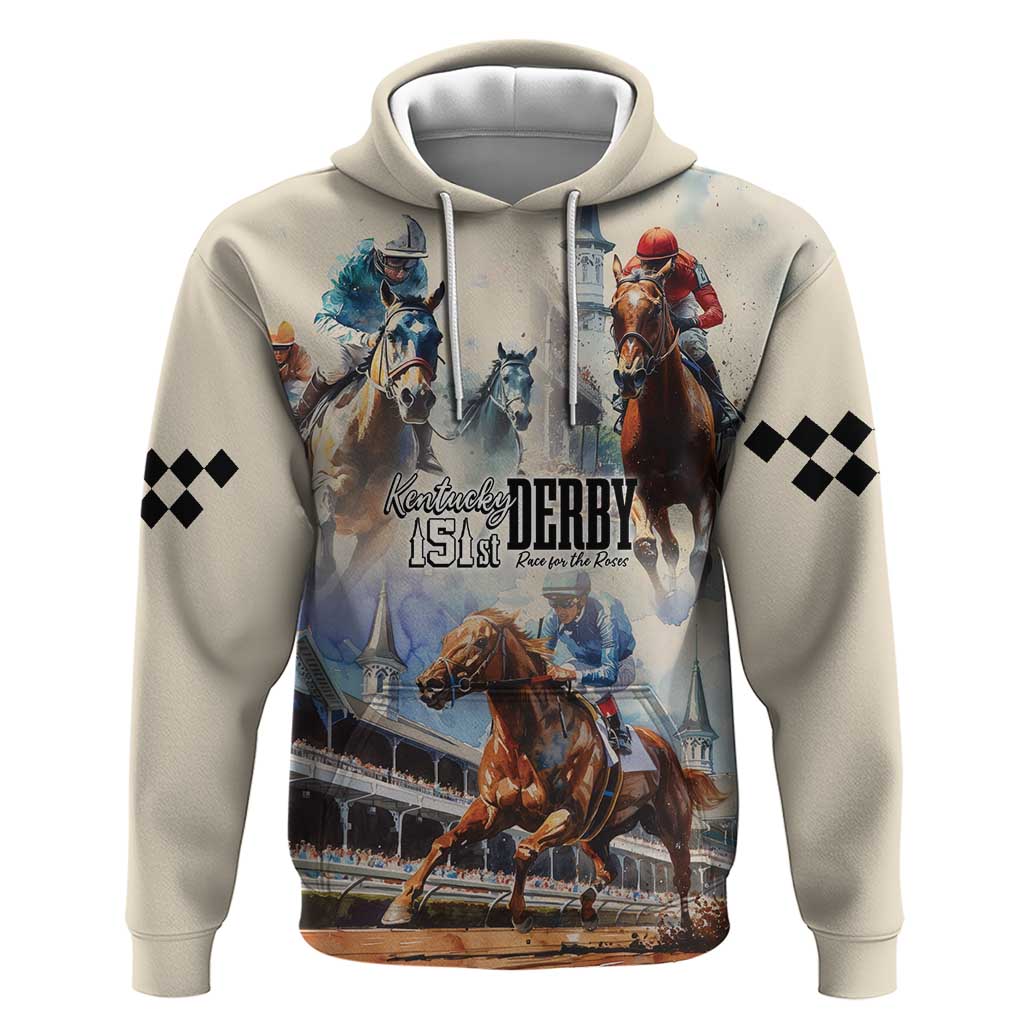 Kentucky Horse Racing Zip Hoodie For The Roses