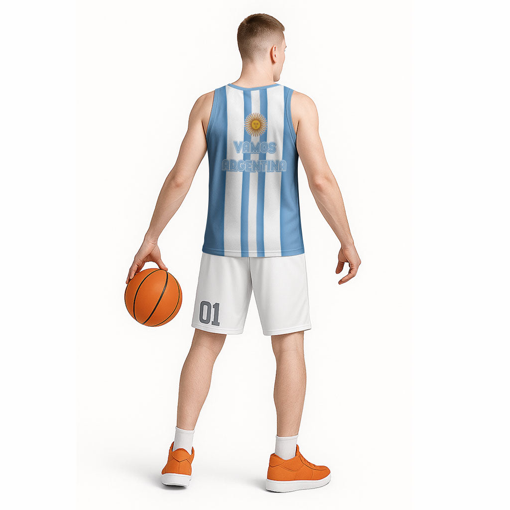 Argentina WC26 Hattrick - Making New History Basketball Jersey