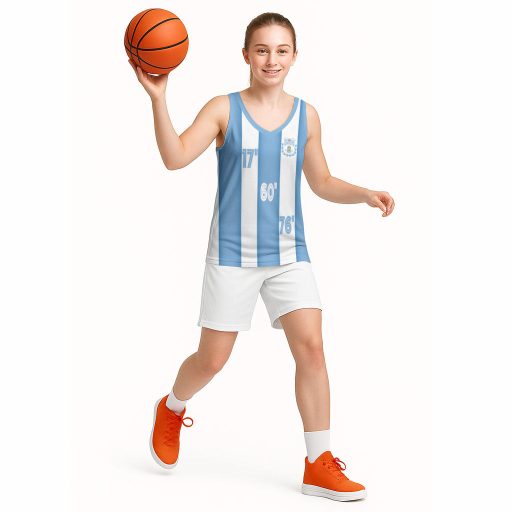 Argentina WC26 Hattrick - Making New History Basketball Jersey