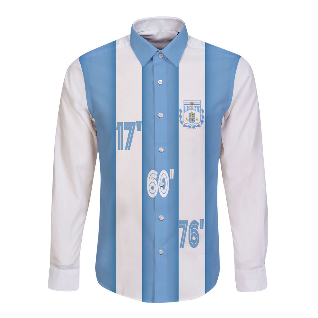 Argentina WC26 Hattrick - Making New History Long Sleeve Button Shirt